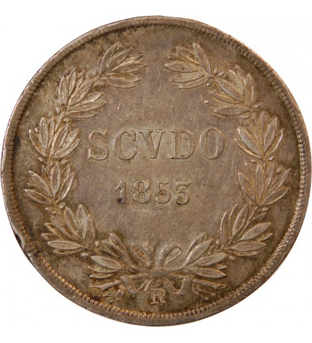 VATICAN, PIE IX - SCUDO 1853 ROME