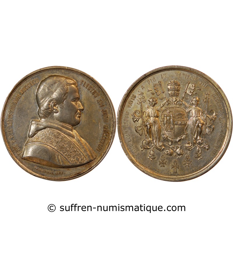 VATICAN, PIE IX - Médaille Élection du Pape 1846