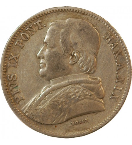 VATICAN, PIE IX - 20 BAIOCCHI 1864 ROME