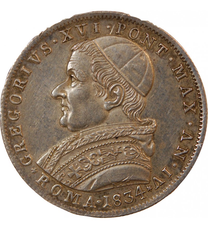 VATICAN, GREGOIRE XVI - 30 BAIOCCHI 1834 ROME