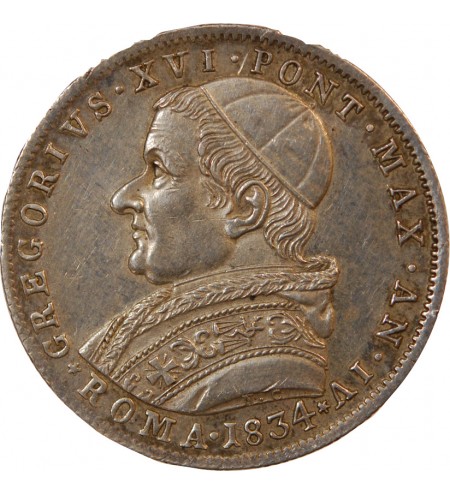 VATICAN, GREGOIRE XVI - 30 BAIOCCHI 1834 ROME