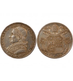 VATICAN, GREGOIRE XVI - 30 BAIOCCHI 1834 ROME 2