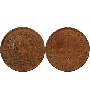 REPUBLIQUE ROMAINE - 1 BAIOCCO 1849 ROME 2