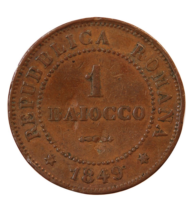 REPUBLIQUE ROMAINE - 1 BAIOCCO 1849 ROME