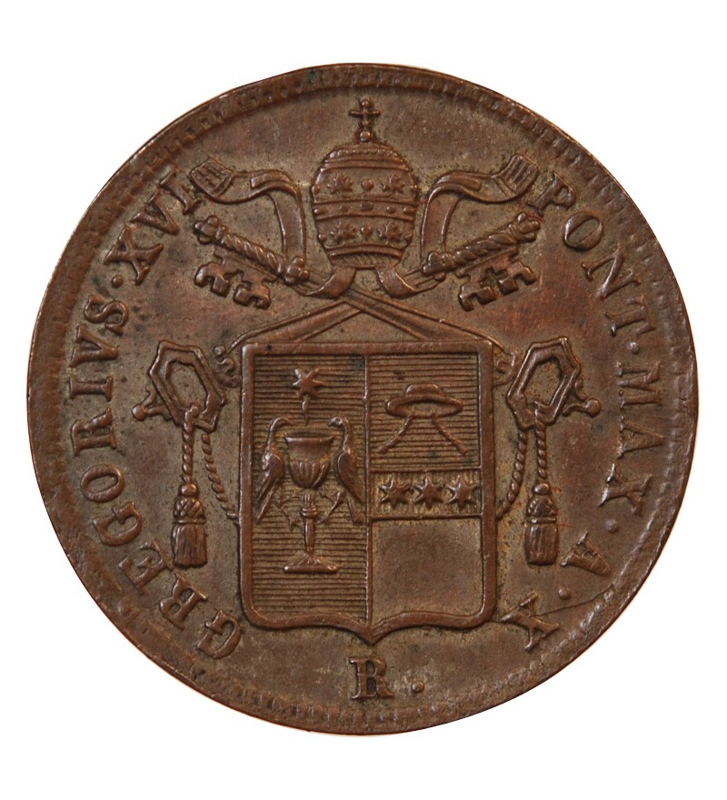 VATICAN, GREGOIRE XVI - BAIOCCO 1840 ROME AN X