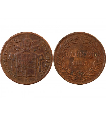 VATICAN, GREGOIRE XVI - BAIOCCO 1836 BOLOGNE AN VI
