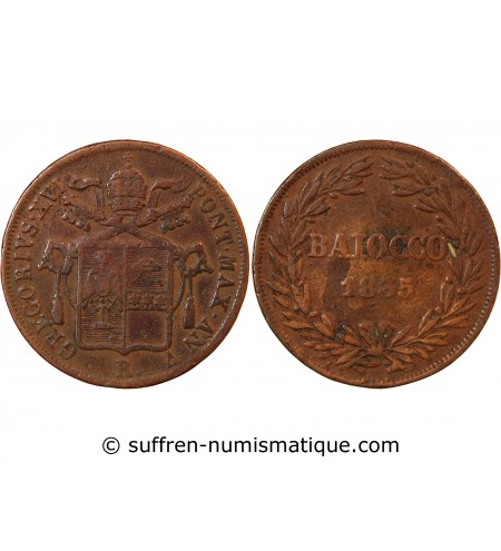 VATICAN, GREGOIRE XVI - BAIOCCO 1836 BOLOGNE AN VI