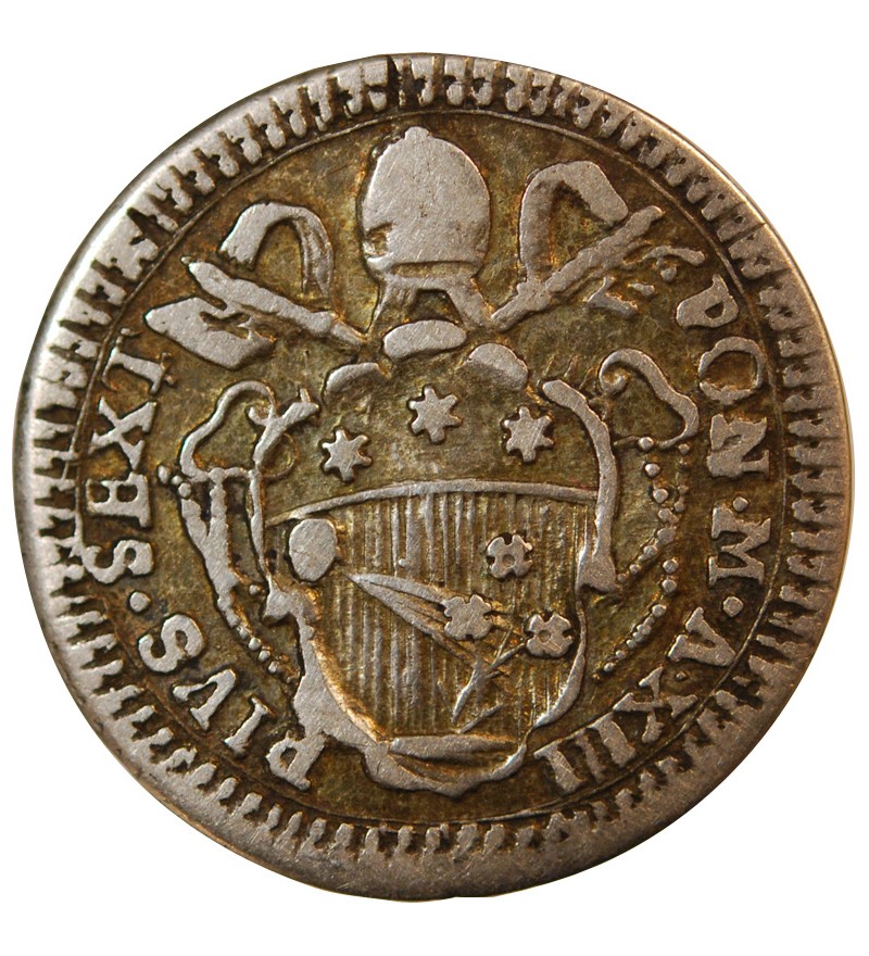 VATICAN, PIE VI - GROSSO 1787 AN XIII