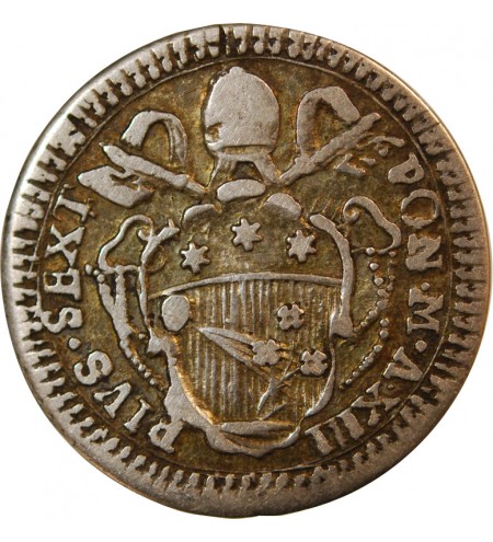 VATICAN, PIE VI - GROSSO 1787 AN XIII