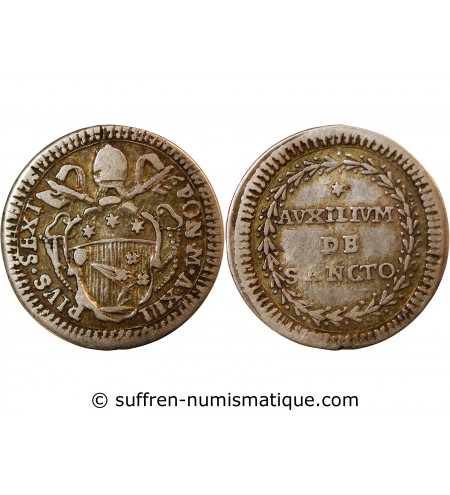 VATICAN, PIE VI - GROSSO 1787 AN XIII