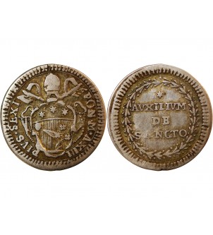 VATICAN, PIE VI - GROSSO 1787 AN XIII 2