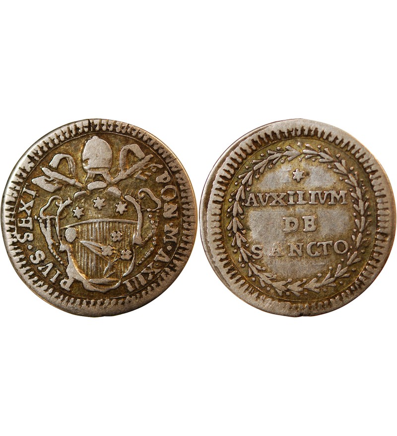 VATICAN, PIE VI - GROSSO 1787 AN XIII