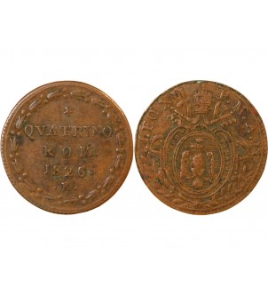 VATICAN, LEON XII - QUATTRINO 1926 ROME 2