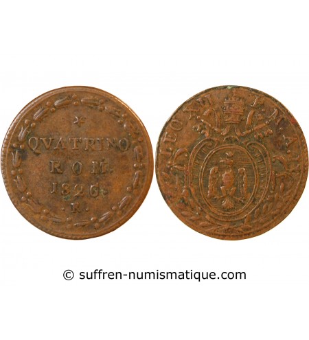 VATICAN, LEON XII - QUATTRINO 1926 ROME