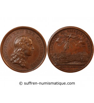 LOUIS XIV - MEDAILLE MAUGER 1654 - Le Sacre à Reims