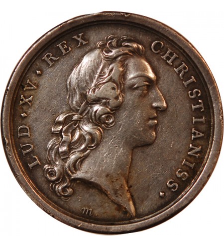 LOUIS XV - MEDAILLE ARGENT 1747 - Second mariage du Dauphin