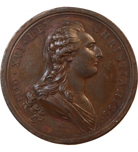 LOUIS XVI - MEDAILLE DUVIVIER 1785 - Canal de la Saône à l'Yonne