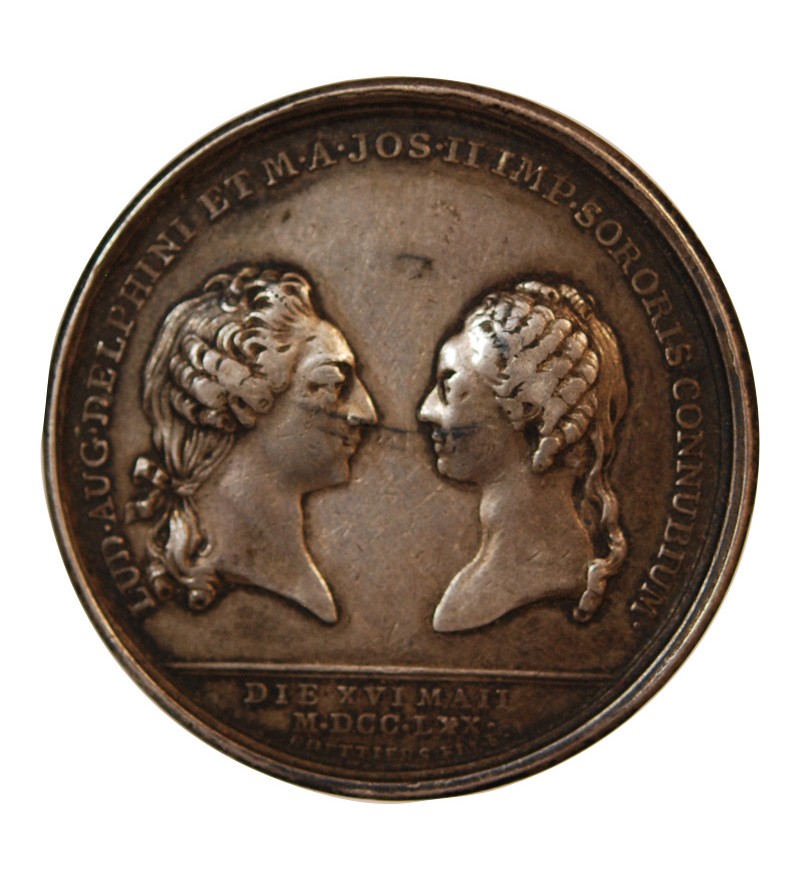 LOUIS XV - MEDAILLE ARGENT 1770 - Mariage du Dauphin avec Marie-Antoinette d'Autriche
