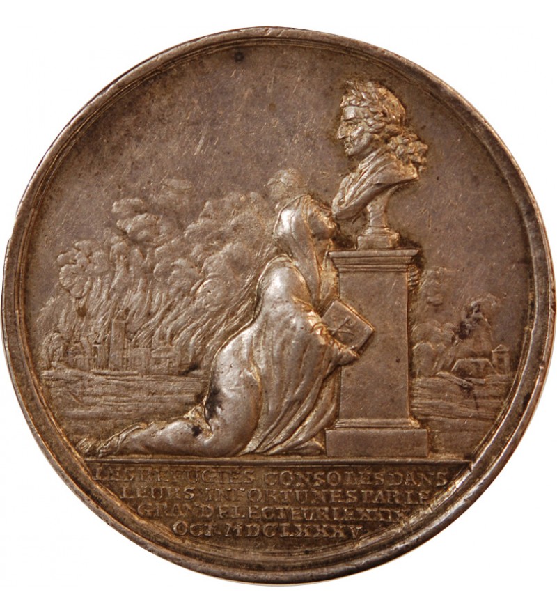 PRUSSE - MEDAILLE ARGENT 1785 - Centenaire de l'accueil des Huguenots français