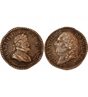 LOUIS XVIII - PETITE MEDAILLE ARGENT - Henri IV 2