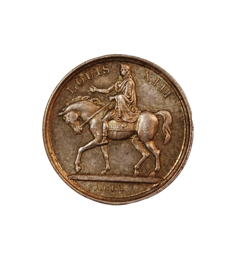 CHARLES X - PETITE MEDAILLE ARGENT 1829 - Statue de Louis XIII Place Royale