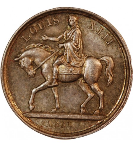 CHARLES X - PETITE MEDAILLE ARGENT 1829 - Statue de Louis XIII Place Royale