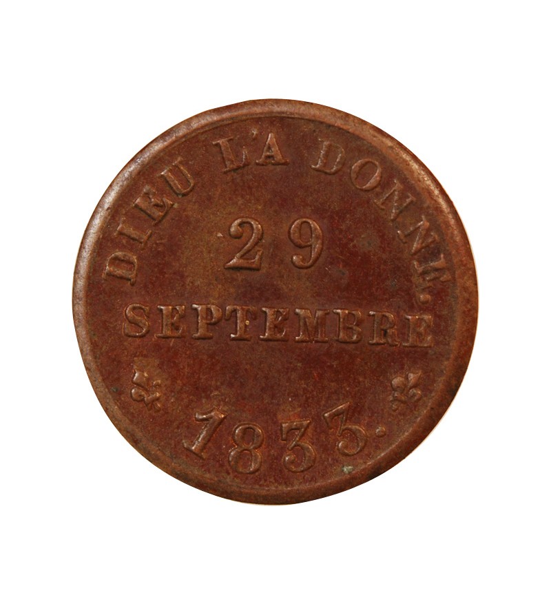 HENRI V - PETITE MEDAILLE BRONZE 1833 - Roi de France