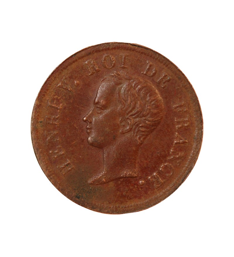 HENRI V - PETITE MEDAILLE BRONZE 1833 - Roi de France