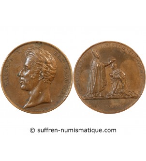 CHARLES X - MEDAILLE 1825 - Le sacre à Reims