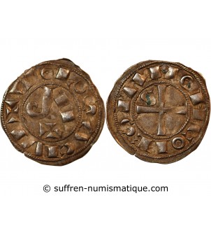 COMTÉ DE TOULOUSE – DENIER ARGENT XII-XIIIe siècle