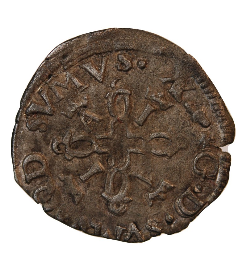 NAVARRE-BÉARN, Antoine de Bourbon et Jeanne d'Albret (1555-1562) – LIARD - étoile sous monogramme