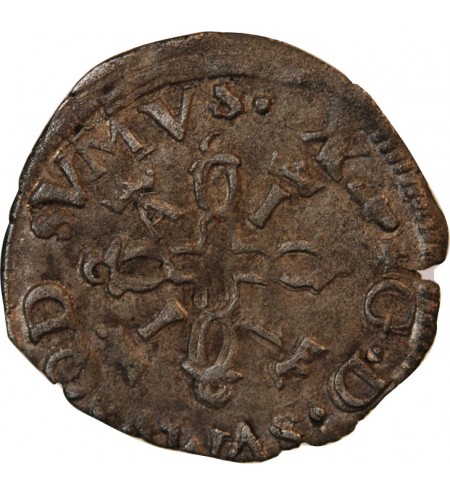 NAVARRE-BÉARN, Antoine de Bourbon et Jeanne d'Albret (1555-1562) – LIARD - étoile sous monogramme