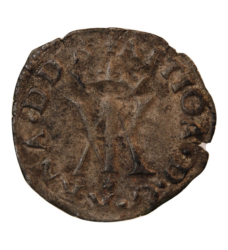 NAVARRE-BÉARN, Antoine de Bourbon et Jeanne d'Albret (1555-1562) – LIARD - étoile sous monogramme