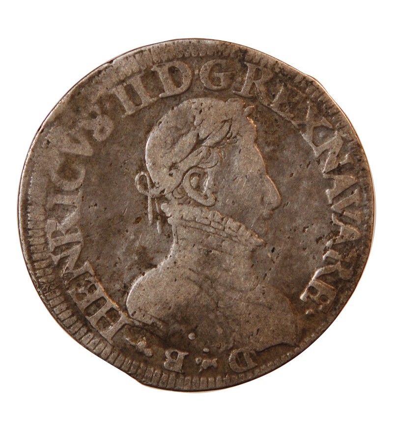 NAVARRE-BÉARN, Henri III de Navarre – TESTON ARGENT 1573 PAU
