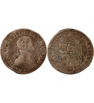 NAVARRE-BÉARN, Henri III de Navarre – TESTON ARGENT 1573 PAU 2