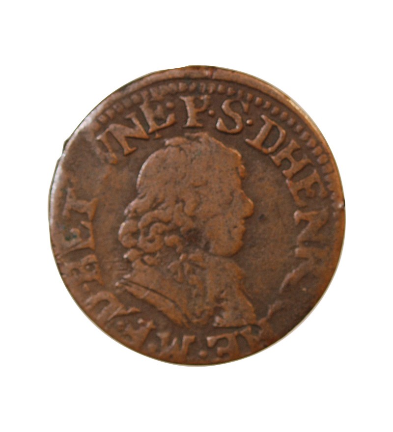 BERRY, PRINCIPAUTÉ DE BOISELLE-HENRICHEMONT, Maximilien III François de Béthune – DOUBLE TOURNOIS 1642