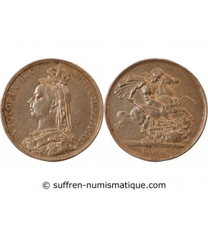 GRANDE-BRETAGNE, VICTORIA - CROWN ARGENT 1890