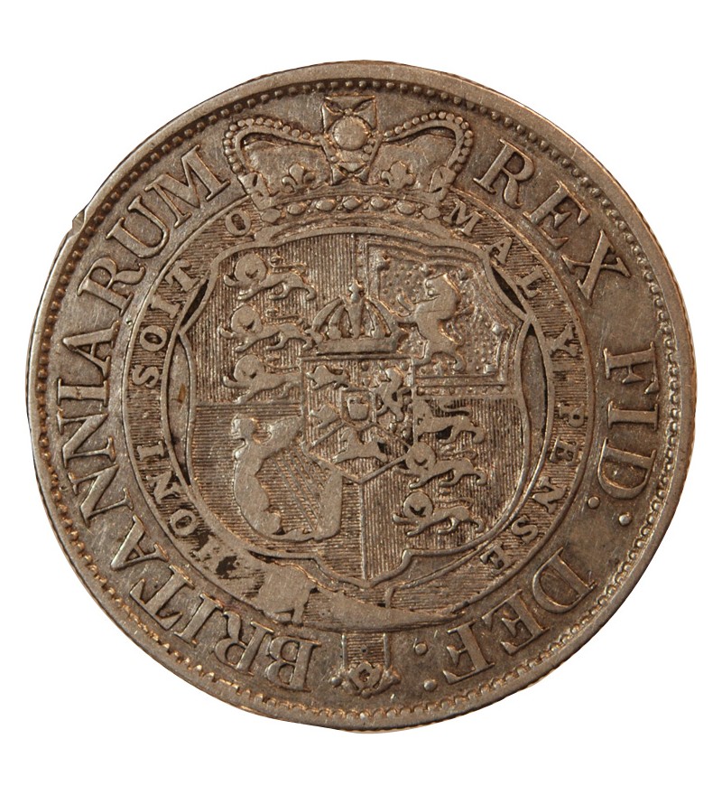 GRANDE-BRETAGNE, GEORGES III - 1/2 CROWN ARGENT 1819