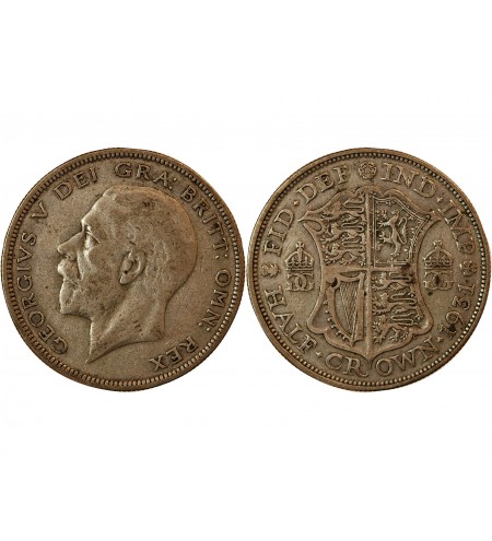 GRANDE-BRETAGNE, GEORGES V - 1/2 CROWN ARGENT 1931