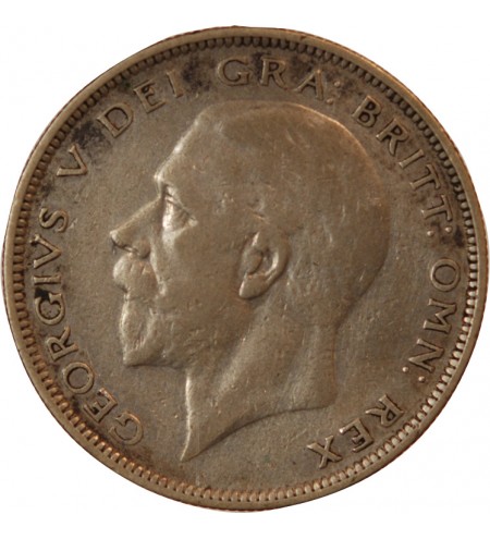 GRANDE-BRETAGNE, GEORGES V - 1/2 CROWN ARGENT 1934