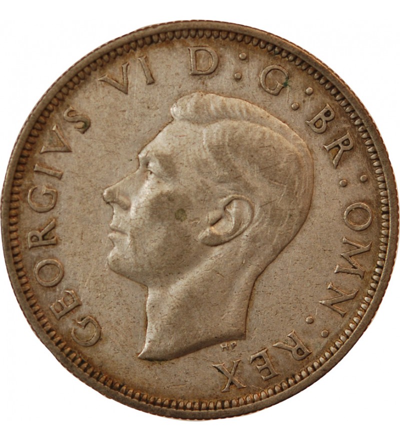 GRANDE-BRETAGNE, GEORGES VI - 1/2 CROWN ARGENT 1944