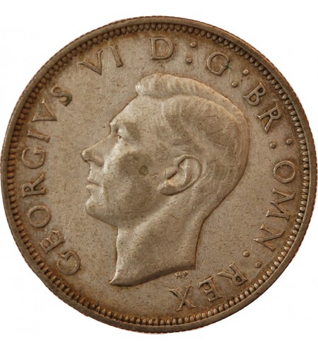 GRANDE-BRETAGNE, GEORGES VI - 1/2 CROWN ARGENT 1944