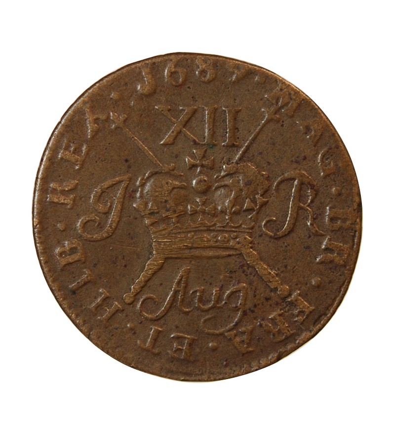 IRLANDE, JAMES II - 12 PENCE AUGUST 1689