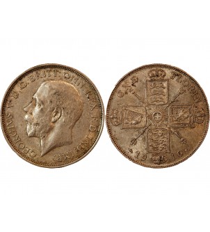 GRANDE-BRETAGNE, GEORGES V - FLORIN ARGENT 1916 2