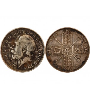 GRANDE-BRETAGNE, GEORGES V - FLORIN ARGENT 1912 2