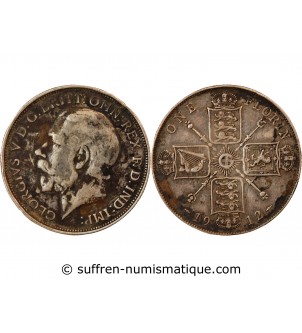 GRANDE-BRETAGNE, GEORGES V - FLORIN ARGENT 1912