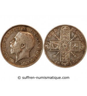 GRANDE-BRETAGNE, GEORGES V - FLORIN ARGENT 1913