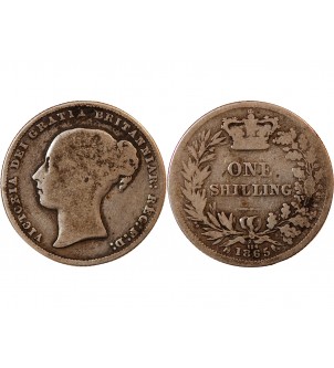GRANDE-BRETAGNE, VICTORIA - SHILLING ARGENT 1865 2