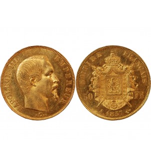 NAPOLEON III ﻿- 50 FRANCS OR 1857 A PARIS﻿ 2