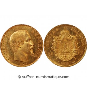 NAPOLEON III ﻿- 50 FRANCS OR 1857 A PARIS﻿